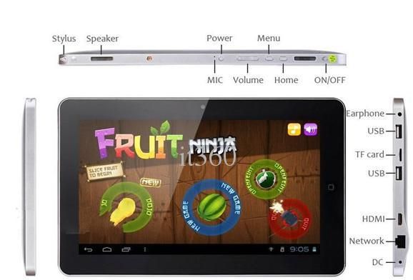 10.2'' ALL WINNER Android 4.0 GPS